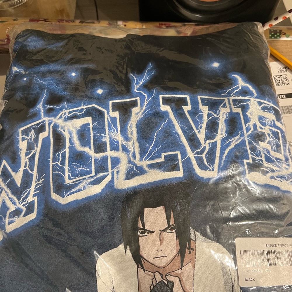 Darc Sport X Naruto collab Sasuke pierce hoodie - Picture 3 of 3